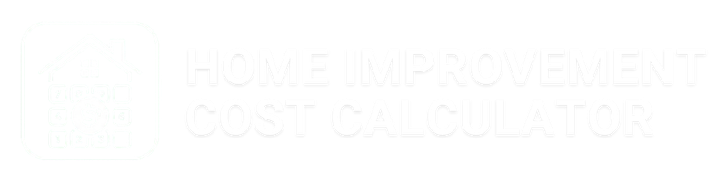 Home Improvement Cost Calculator Website White PNG Logo