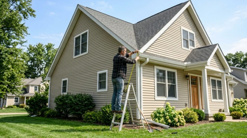 How to Calculate Roof Square Footage From the Ground