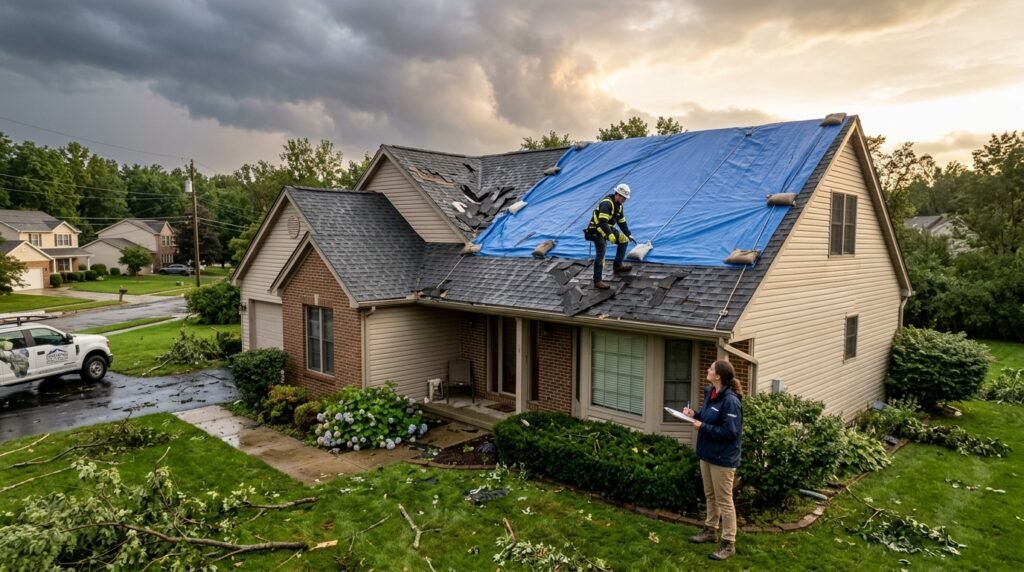 Storm Damage Roof Insurance Claim
