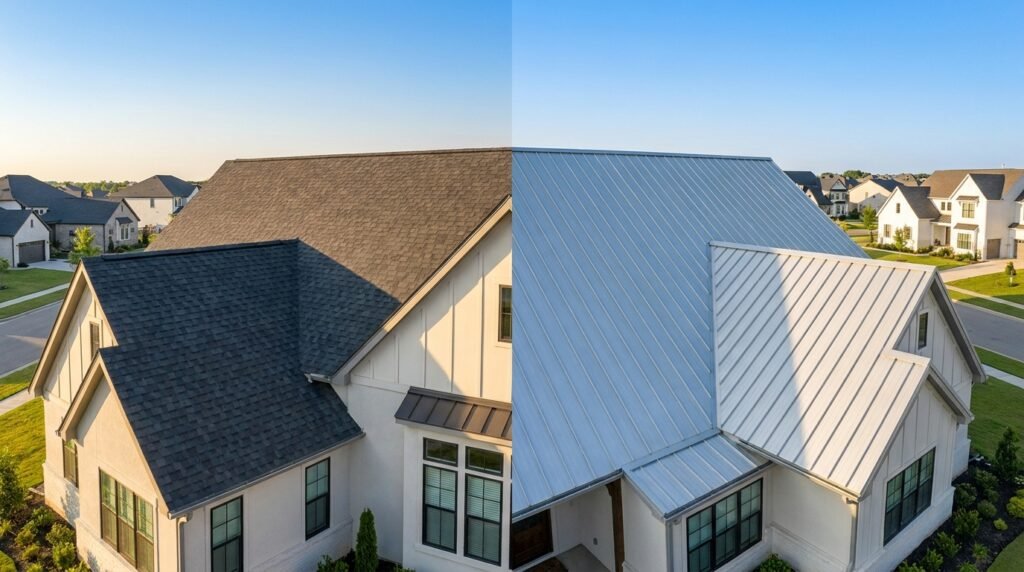 Metal Roof vs Asphalt Shingles