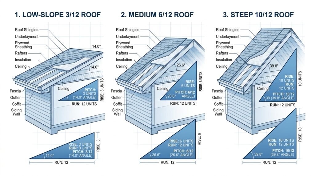 What Is Roof Pitch? Slope Ratios, Degrees, and What They Really Mean